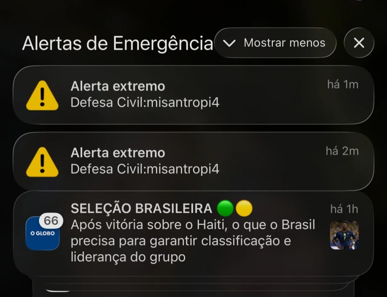 Defesa Civil Nacional diz que sistema foi invadido e disparou alerta falso; veja o que se sabe